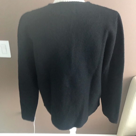 BRIDGETOWN COLLECTION BUTTON DOWN black cardigan SIZE LARGE - Picture 2 of 6